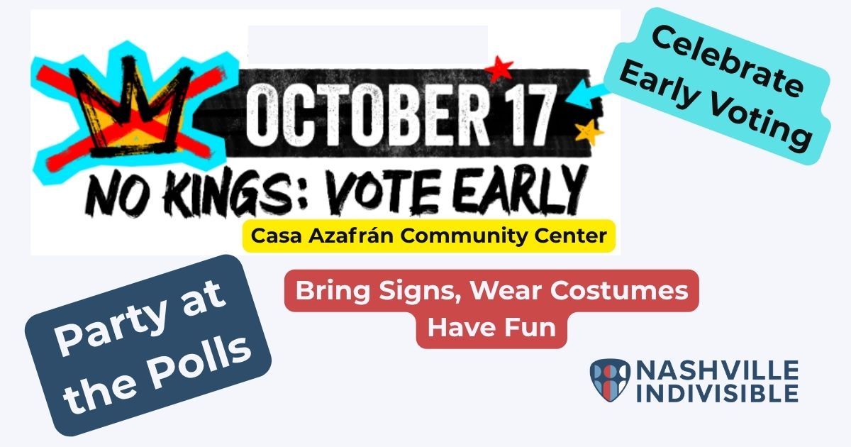 No Kings Early Vote Casa Azafran
