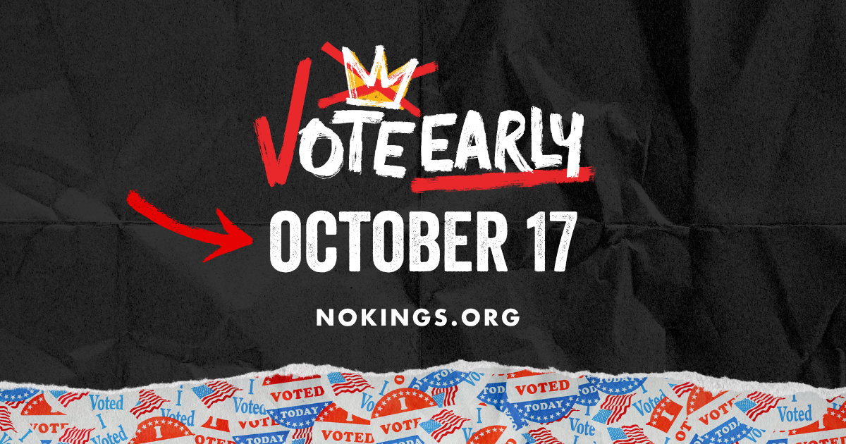 No Kings Vote Early - Maynard