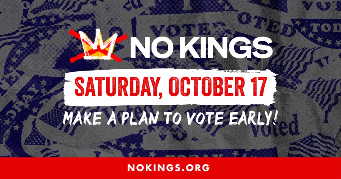 No Kings Vote Early - Blaine