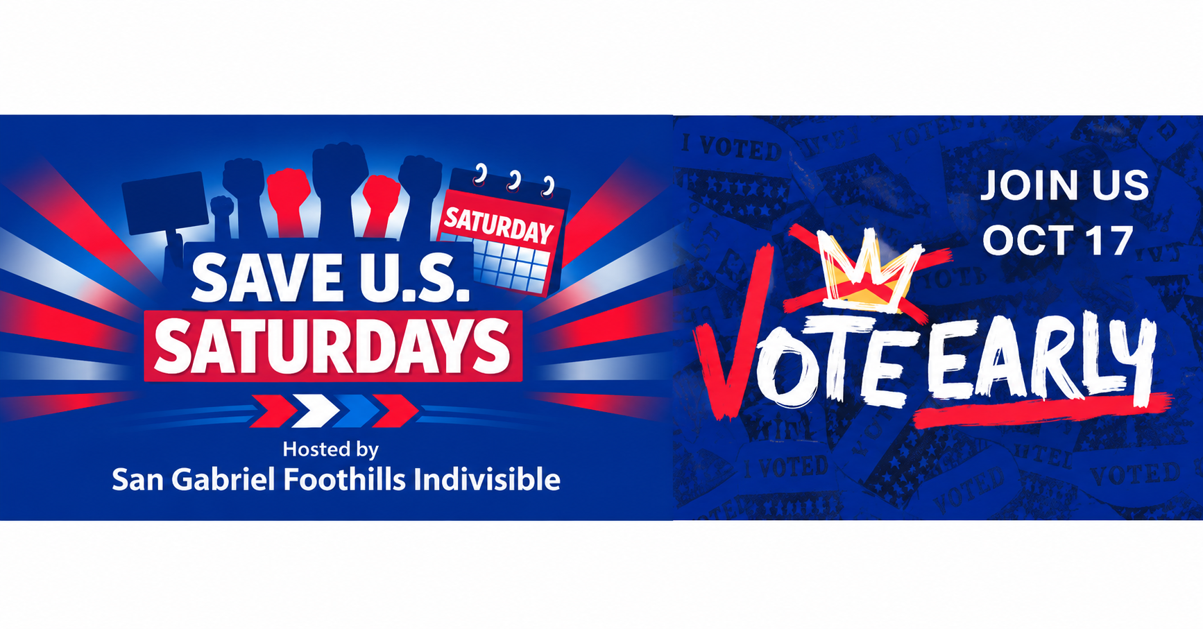 SAVE U.S. SATURDAYS: NO KINGS 4.0 VOTE EARLY EDITION!