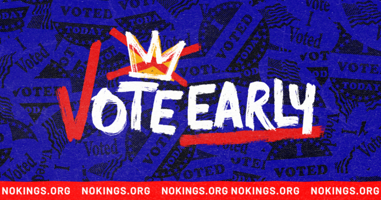 No Kings: Vote Early! Annandale, VA, I-495 Bridge Brigade