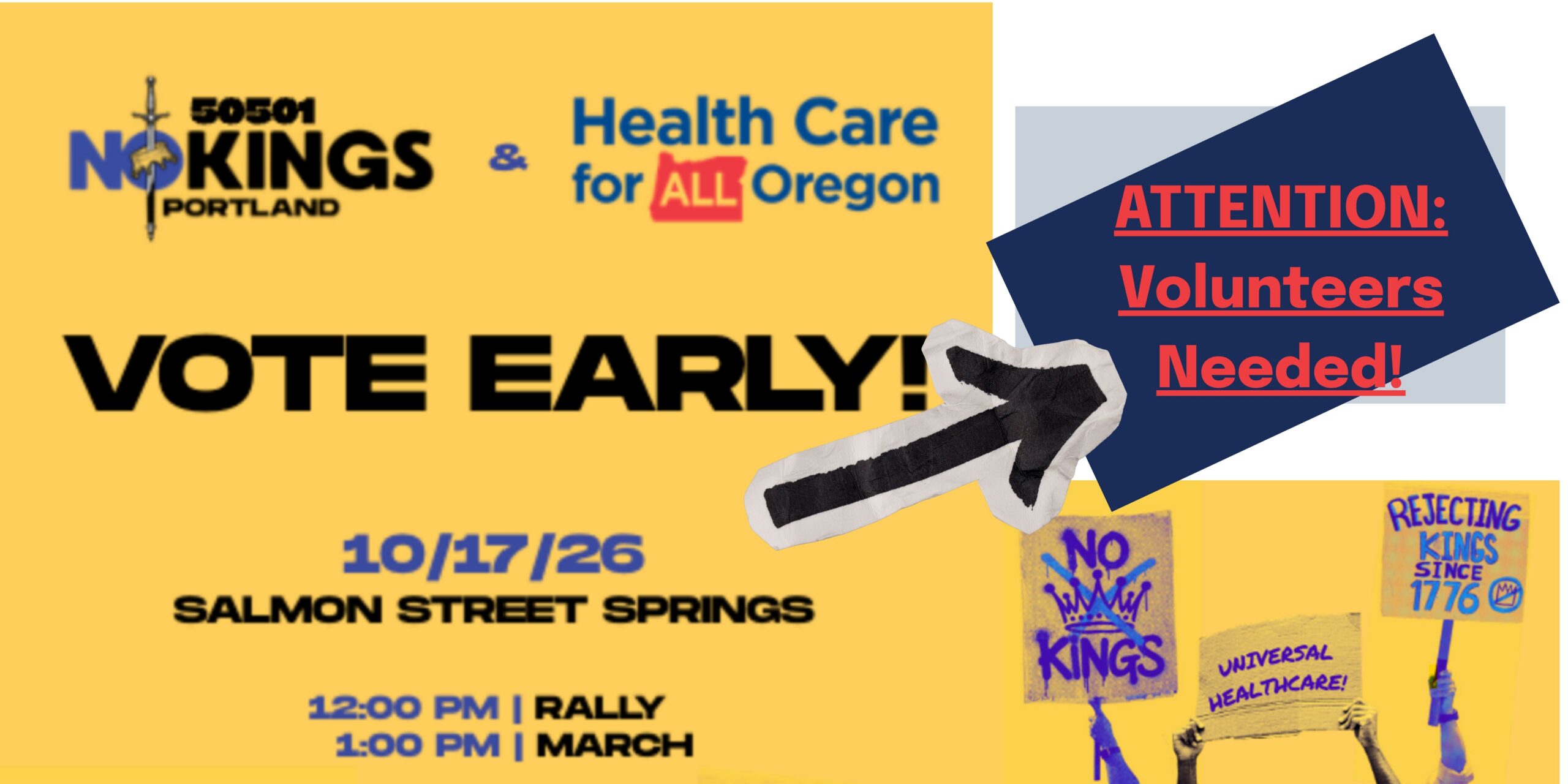 PORTLAND: HCAO/No Kings Volunteers
